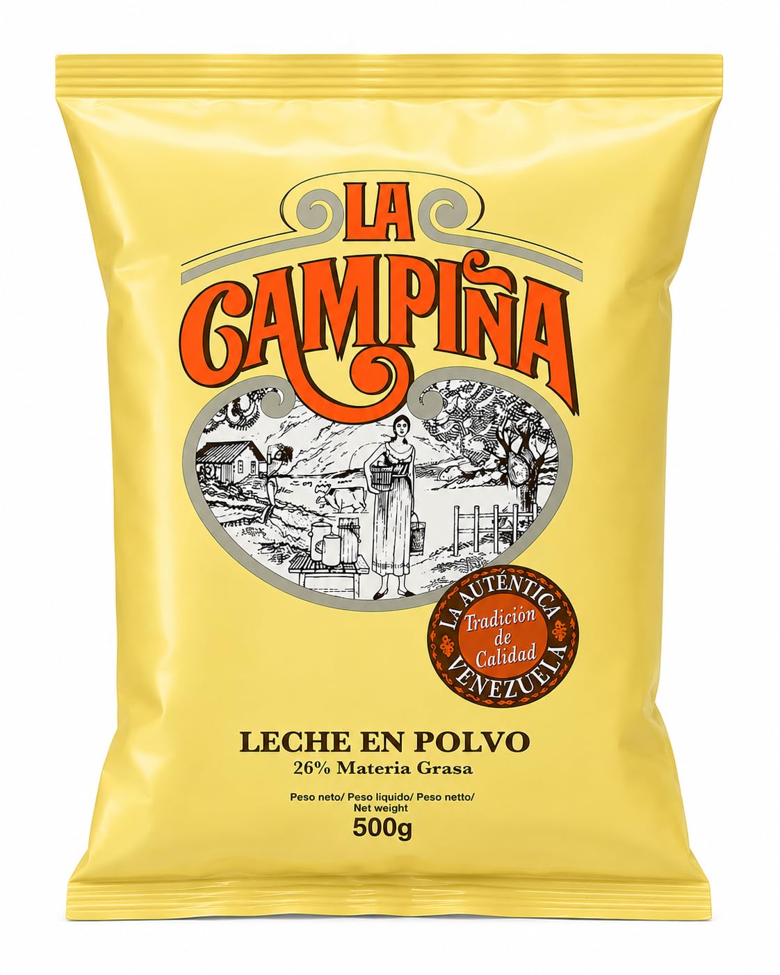 LA CAMPIÑA Leche en Polvo 26% Materia Grasa 500 G