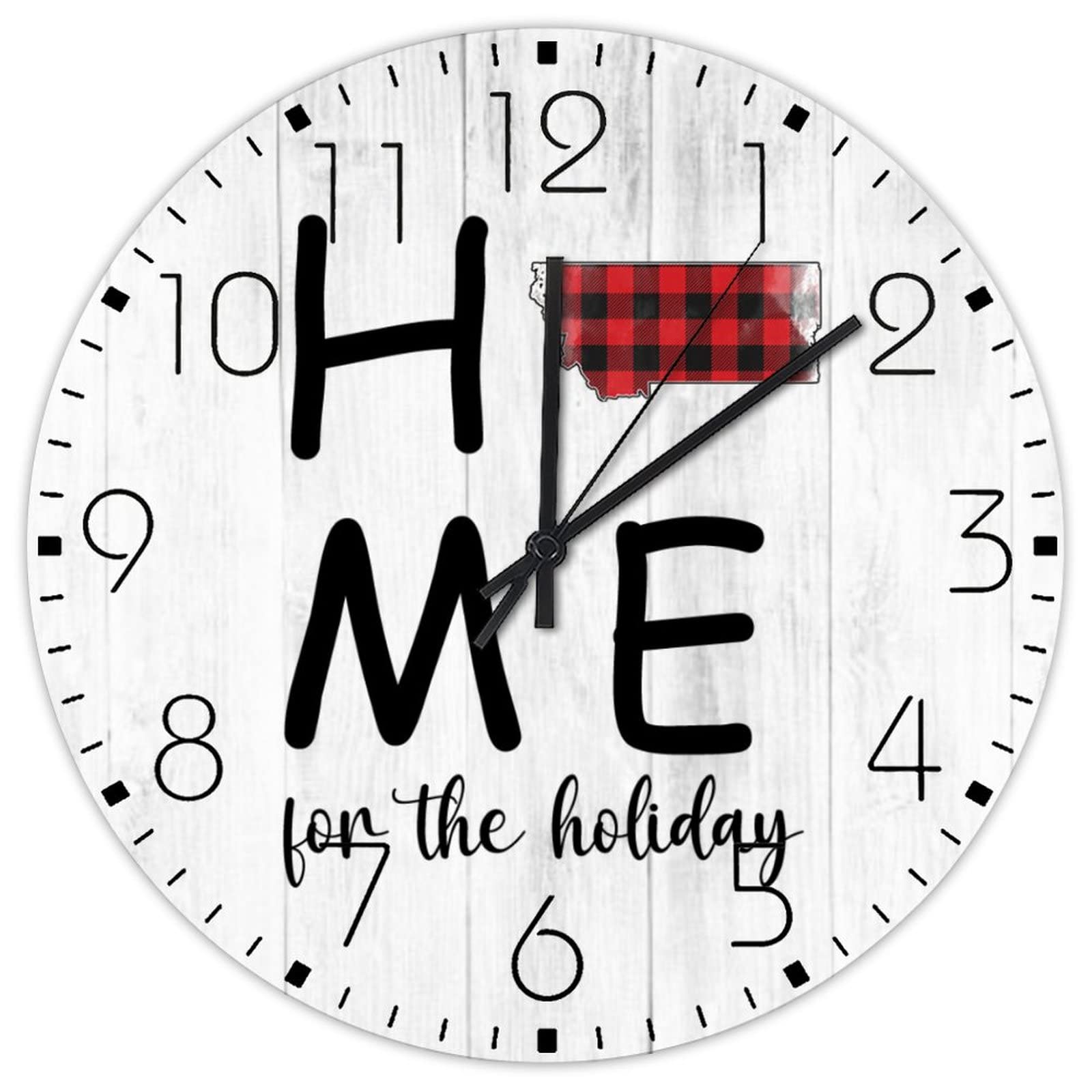 Horloge murale en bois silencieuse sans tic-tac pour des nuits paisibles et un bureau calme