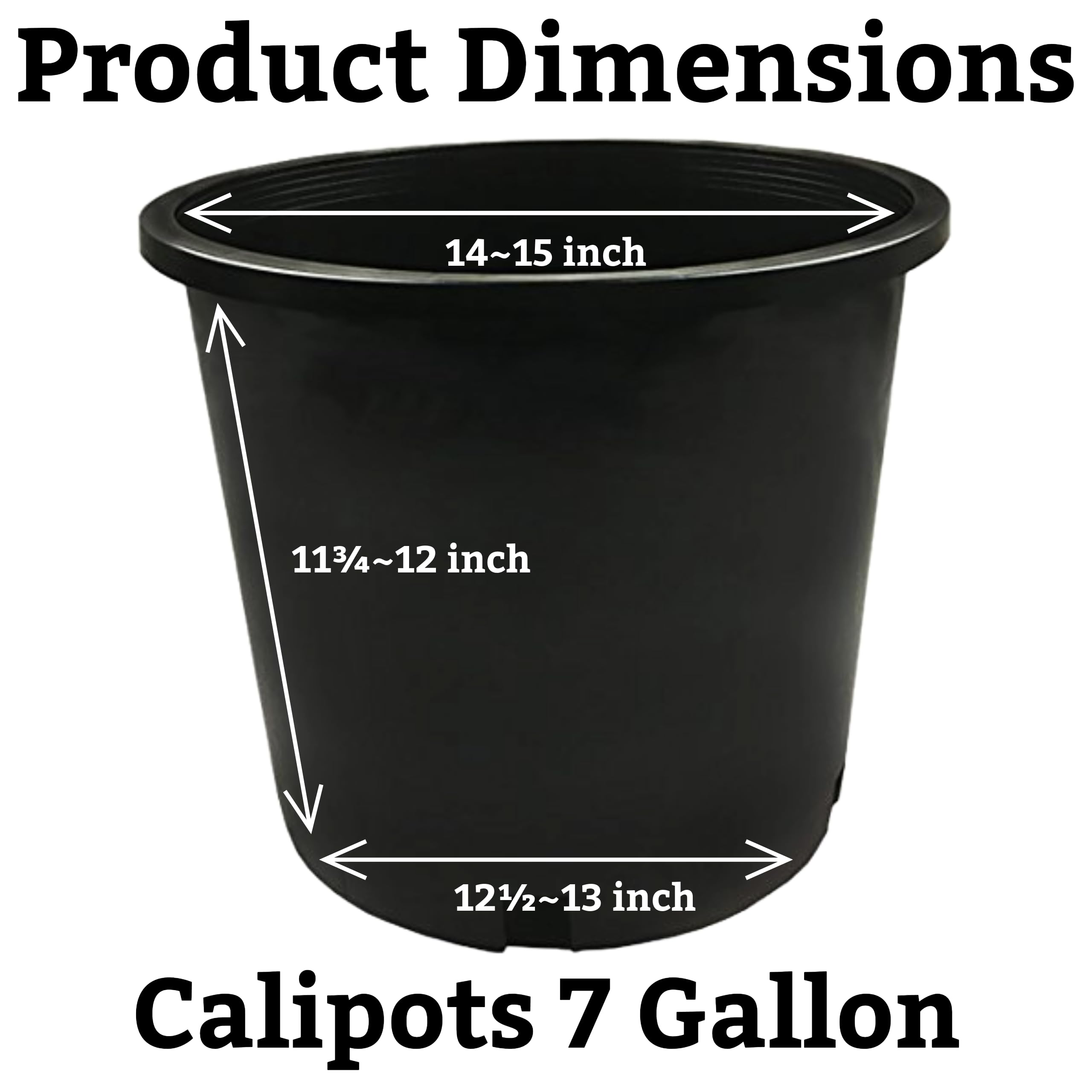 Plastic Container 7 Gallon Plant Amazon.com : Garden4Ever 5 Pack 7