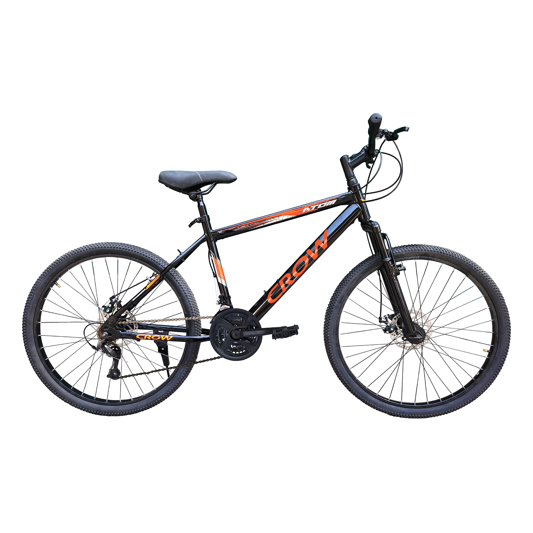 CROW - Atom 21 Speed Gear Cycle | 29" T Cycle for Boys 12 to 15 Years | Bicycle for Men Adult | Mountain Bike with Front Suspension & Dual Disc Brakes| Unisex MTB Cycle for Men |-image-14