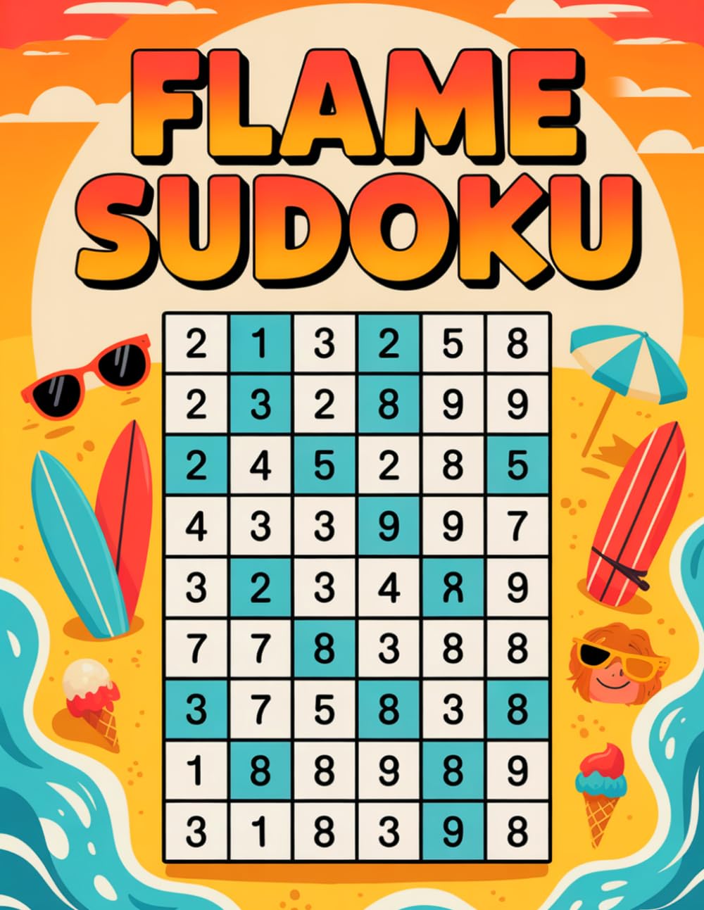 Flame Sudoku: 200 Fiery Logic Puzzles: Self-Paced Immersive Puzzle Workbook for Adults
