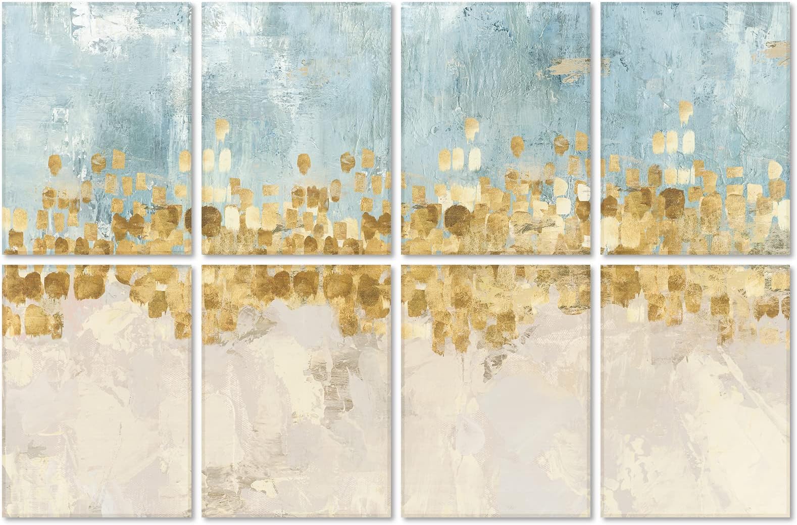 Evenreach Art Acoustic Panels, 48"X32" Self-adhesive Sound Proof Panels For walls, 8 Pack Decorative Sound Absorbing Panels for Home Office(Star)