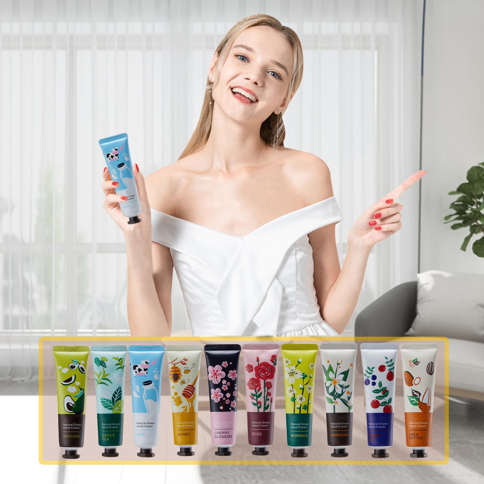 Paquete de 20 cremas de manos para regalo, loción de manos para manos secas y agrietadas, manos de trabajo, cuerpo, crema de manos de tamaño de viaje, loción hidratante para manos, regalo de 7