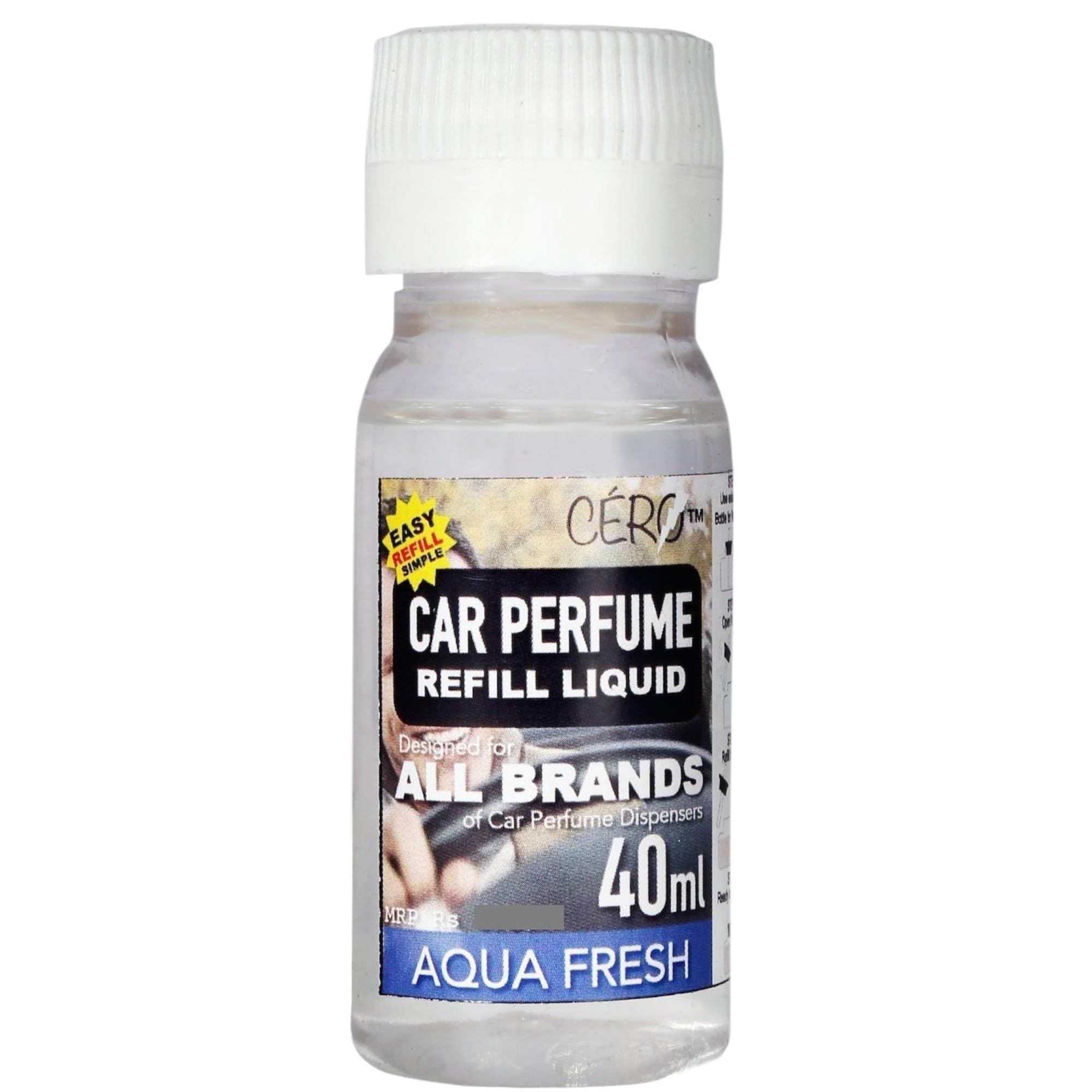 CERO ® AQUA FRESH Car Perfume REFILL LIQUID for ALL BRANDS of Vaporiser Machines (40ml)-picture-40