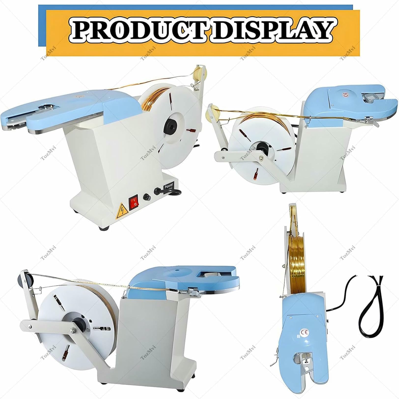 Sigillante elettrico per sacchetti per panetteria e caramelle, legatrice semiautomatica, per sigillare alimenti e rilegatura a filo, ideale per pane e snack