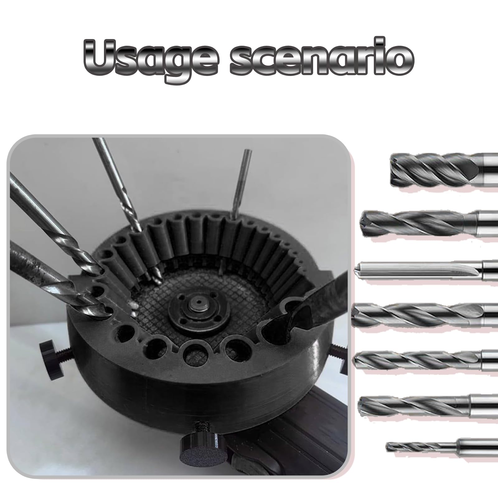 Bohrerschärfer Werkzeug, 2 Bis 13 mm Drill Bits Zum 125 mm Bohrer Schleifen Winkelschleifer, mehrzweck-bohrerschärfer, bohrer-schleifaufsatz, alte Bohrerschleifmaschine (Schwarz)
