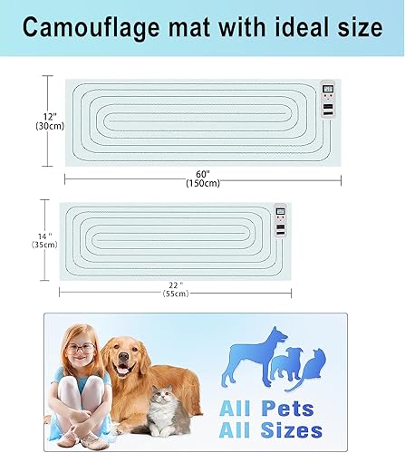 Miniatura 6 de SEERWAY Scat - Alfombrilla de choque para mascotas mejorada de 2 piezas en diferentes tamaños, almohadillas de choque para perros y gatos para