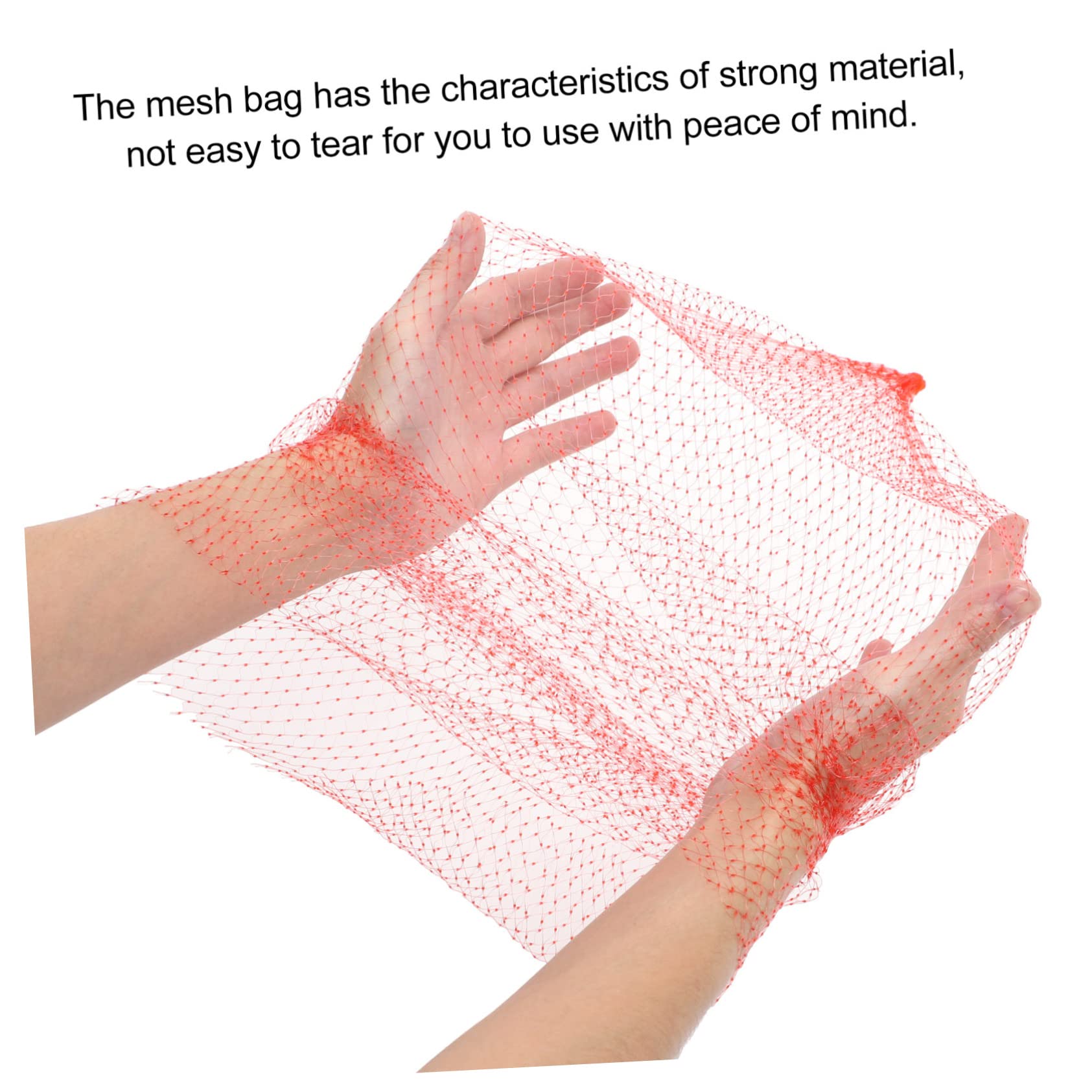 Bolsas de Malla de Almacenamiento 100 Piezas de Nylon Rojo
