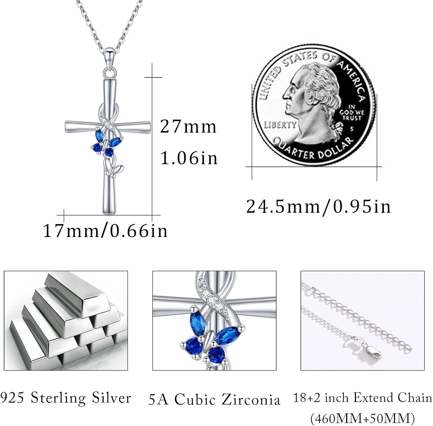 Butterfly Necklace for Women 925 Sterling Silver Butterfly Pendant Necklace Butterfly Gift for Women - Image 5