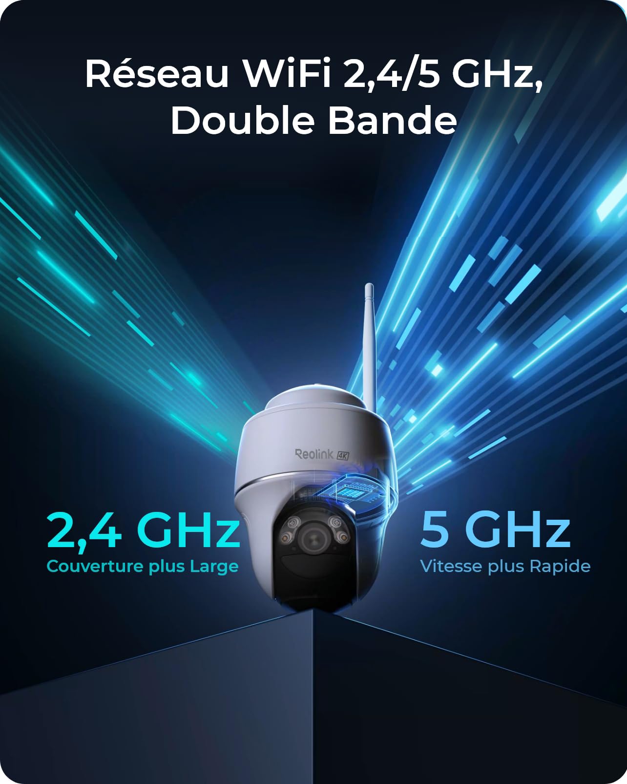Reolink 4K Camera Exterieur sans Fil, Argus PT Ultra (Reconditionné)