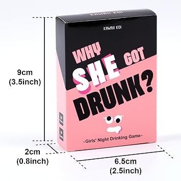 KAWAII KOI Girls Night Party Drinking Games - Bachelorette Party Favors & Card Games for Ladies' Nights - Fun Board Games for Girls Night Out & Bachelorette Party 21st Birthday Party