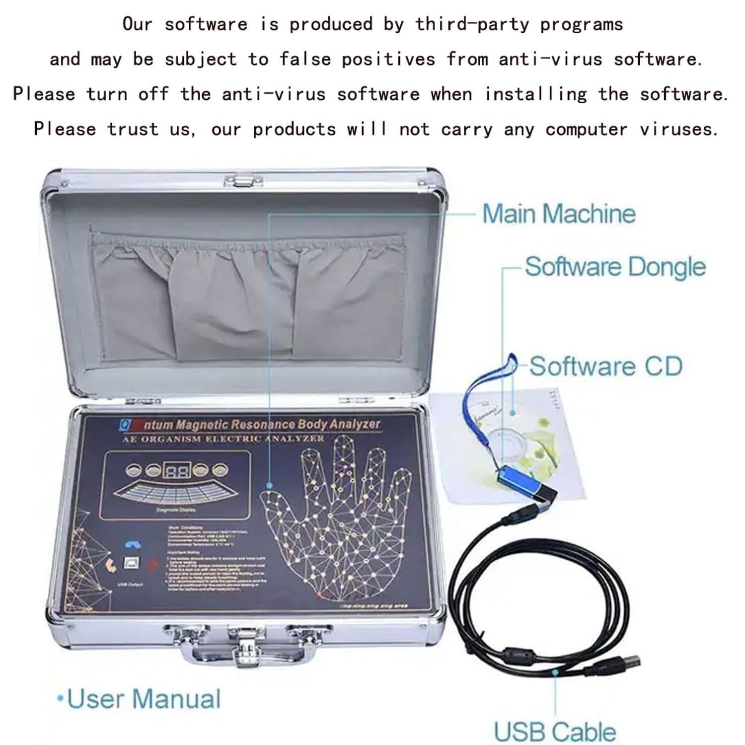 Rilevatore di Corpo Sanitario a risonanza Magnetica, Scanner dinamico di Stato di analisi 3D, Strumento diagnostico multilingue for Tutto Il Corpo, accurato e rapido
