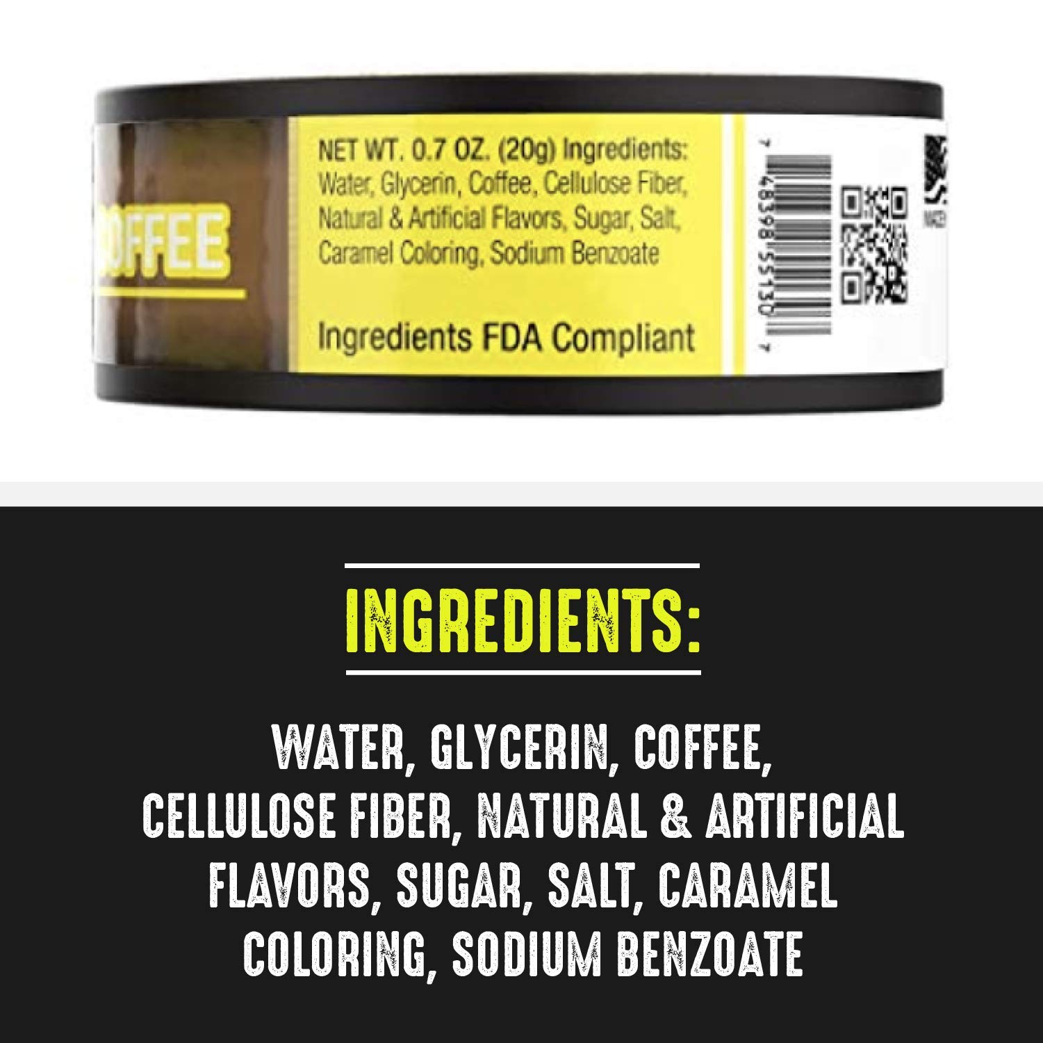 BaccOff, Premium Flavored Coffee Pouches, No Tobacco Dip, No Nicotine