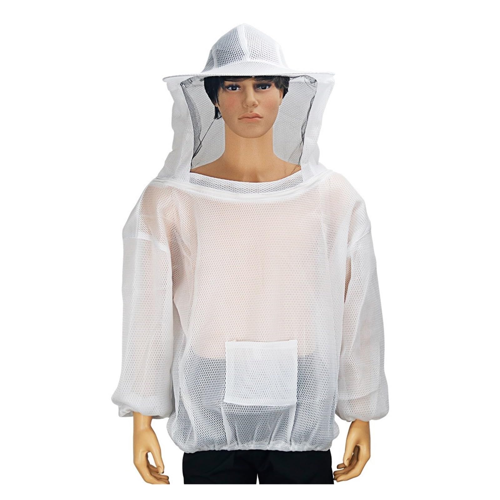 Beekeeping Ventilate Clothes Protective Clothing Colorful Jacket Suit Bee Hive Tools for Beekeeper(Bianco)