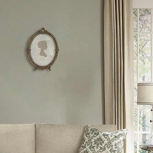 Miniatura 7 de Sunlit Portarretratos vintage de 8 x 10 pulgadas, marcos de fotos ovalados antiguos con parte frontal de cristal, exhibición de fotos de lujo, para