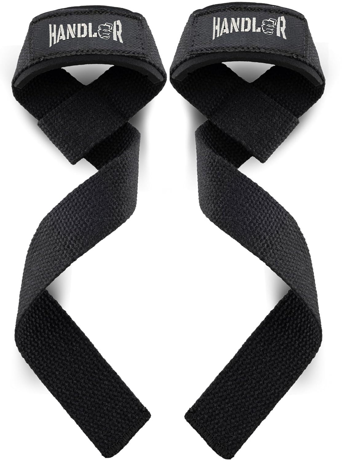 Handler 18-Inch Weight Lifting Straps for Gym Workout – Wrist Support Wraps for Deadlifts, Calisthenics, Boxing & Strength Training – Non-Slip Grip, Neoprene Padded Gym Accessories for Men & Women (Black, 18 Inches)