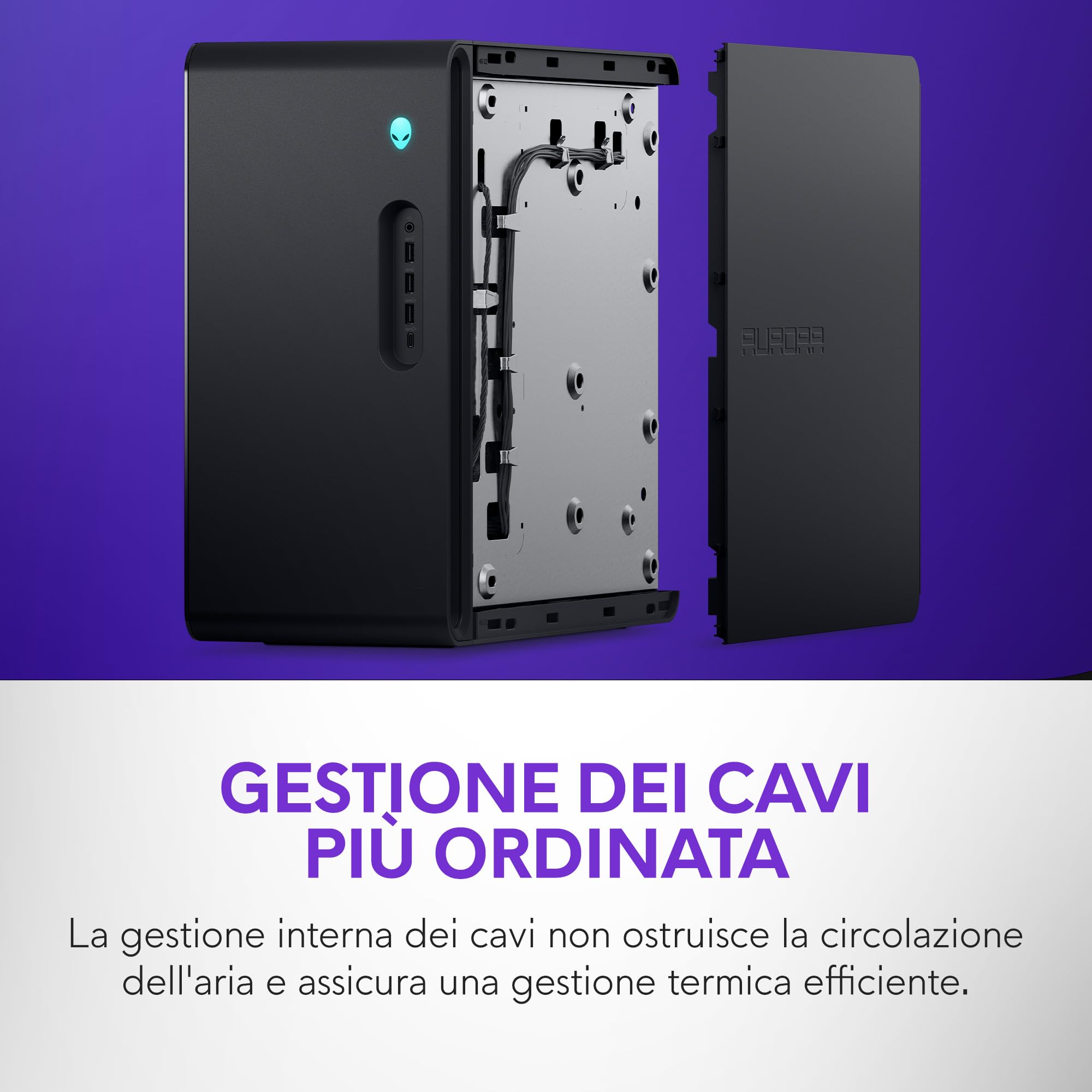 Alienware Aurora Gaming Desktop Intel Core Ultra 7 265KF RTX 5070 32GB RAM 1TB SSD Raffreddamento a Liquido 1000W Win 11 Home