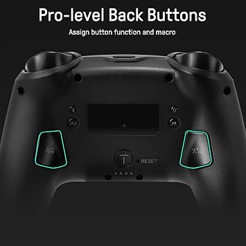 FUNLAB FireflyTM [Luminous Pattern] Switch Pro Controller Wireless with Switch Game Case, Switch Game Holder Cartridge Case with 24 Game Card Storage