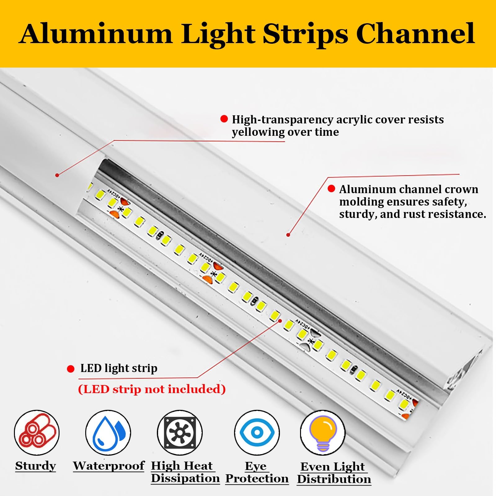 Eck-LED-Lichtk, 3,4 m, linearer Diffusor mit Anschluss für Innenwände, Decken, Hotels, Schlafzimmer, Dachböden
