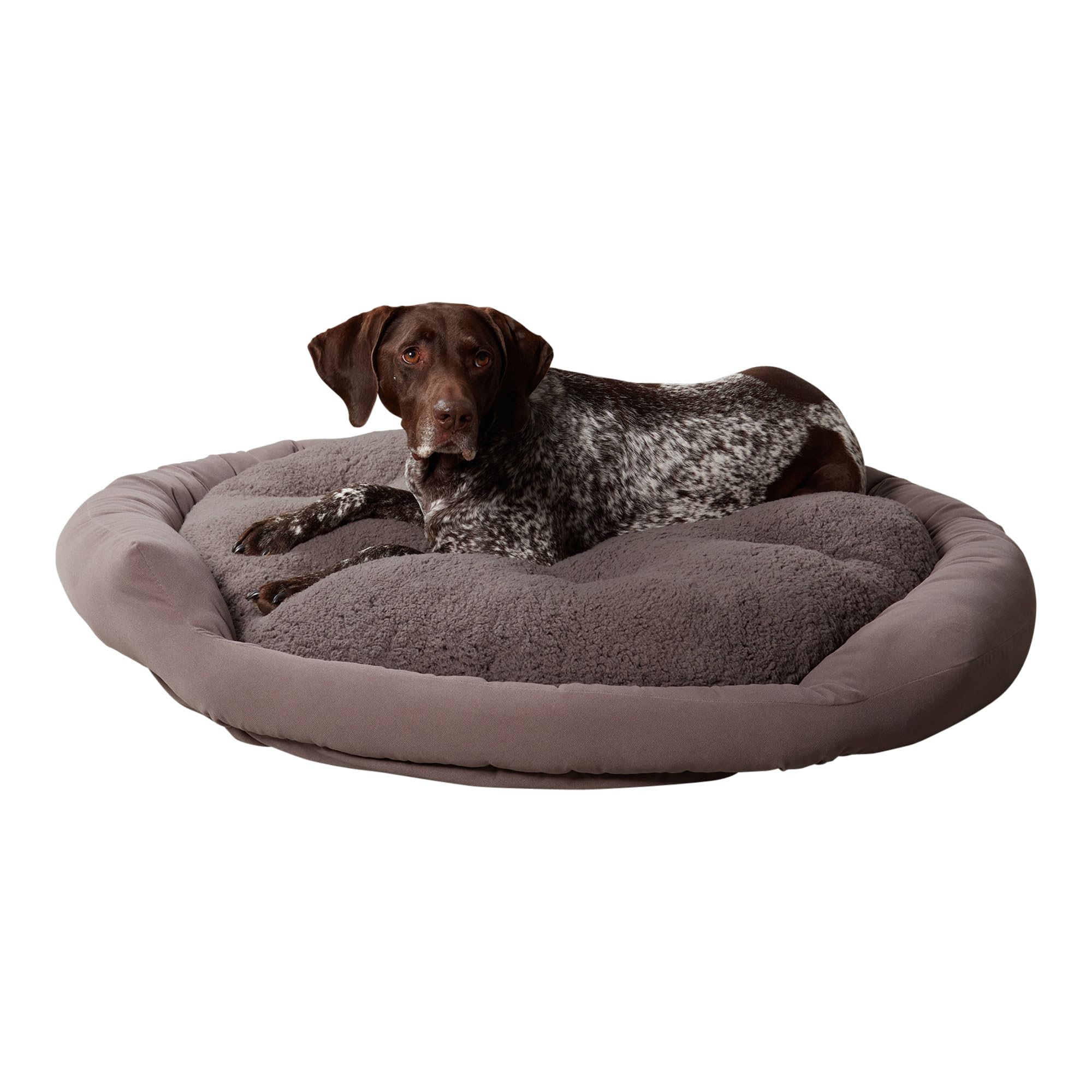 Happy Hounds Murphy Large (42 x 42 in.) Gray Deluxe Donut Dog Bed