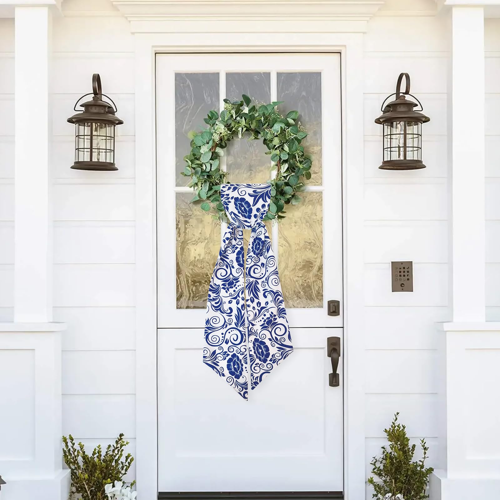 Embroidered Wreath Sash – Personalized Monogram or Logo