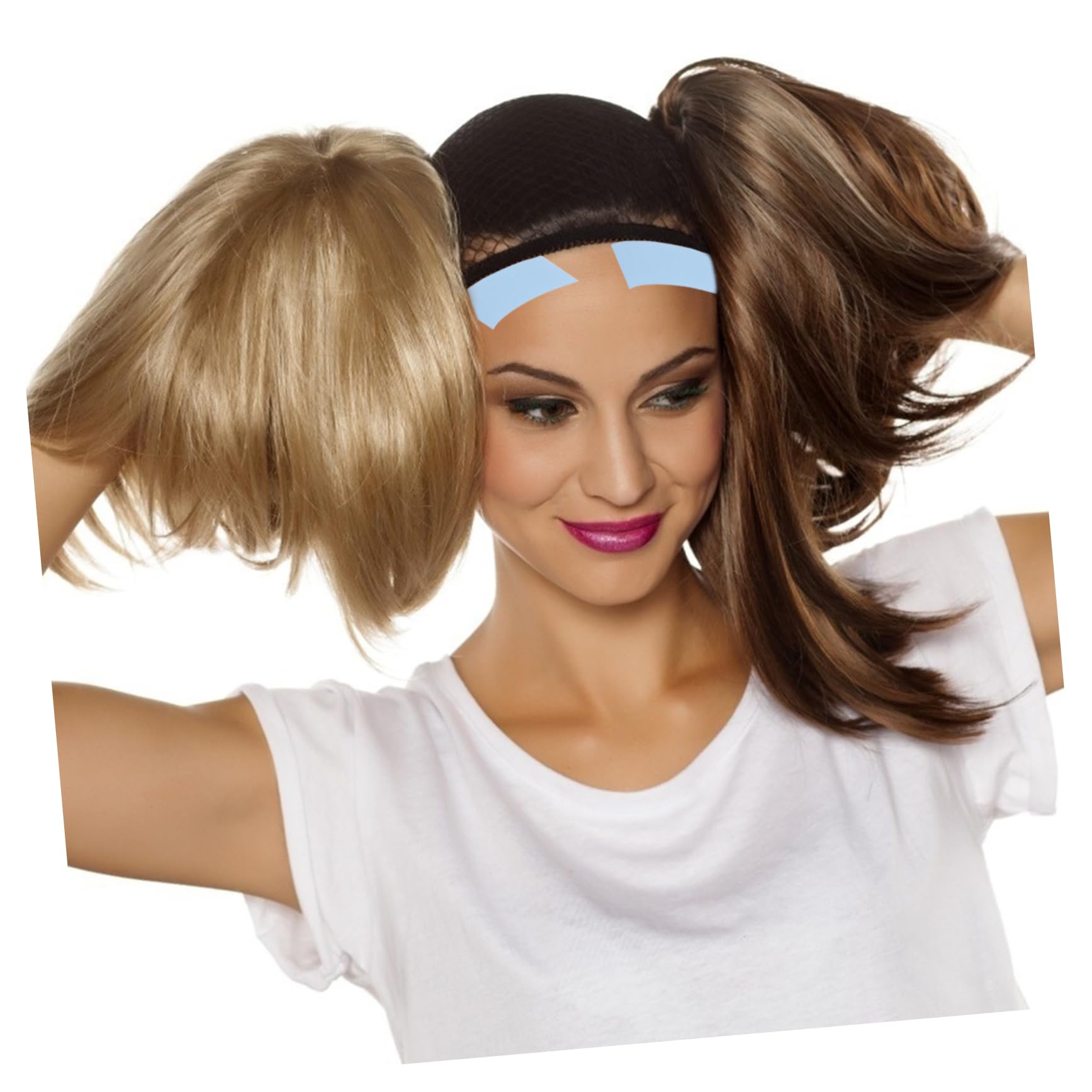 Beatifufu 2sets Hair Extension Front Tape Double-Sided Adhesive Aid for Lace Front Wig 36pcs*2