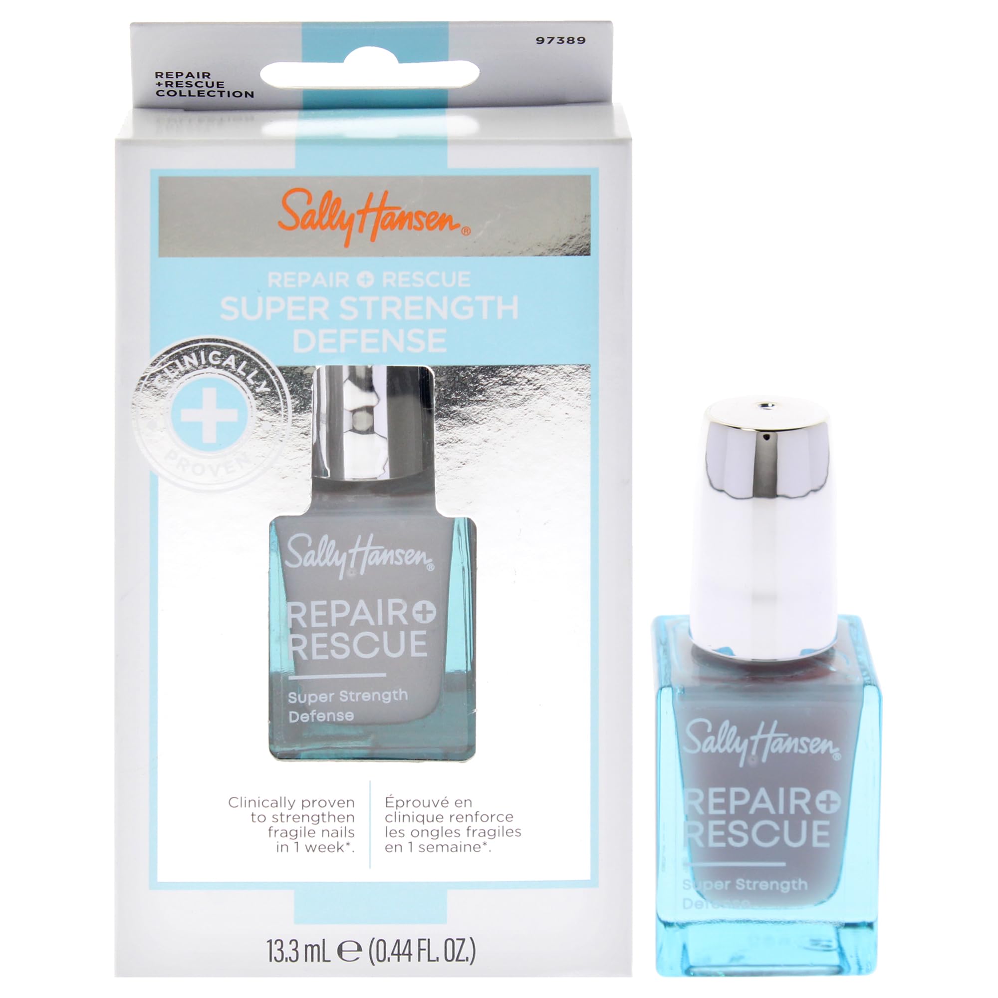 Sally Hansen Nail Treatment Repair + Rescue Super Strength Defense | Nail Strengthener | Fortifies Weak Nails & Delivers Stronger Nails in 1 Week