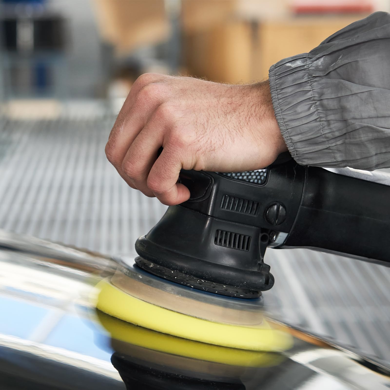 Platorello Levigatrice 150mm Con 54 Fori - Compatibile Con Mirka CEROS/DEROS, Per Lucidatura