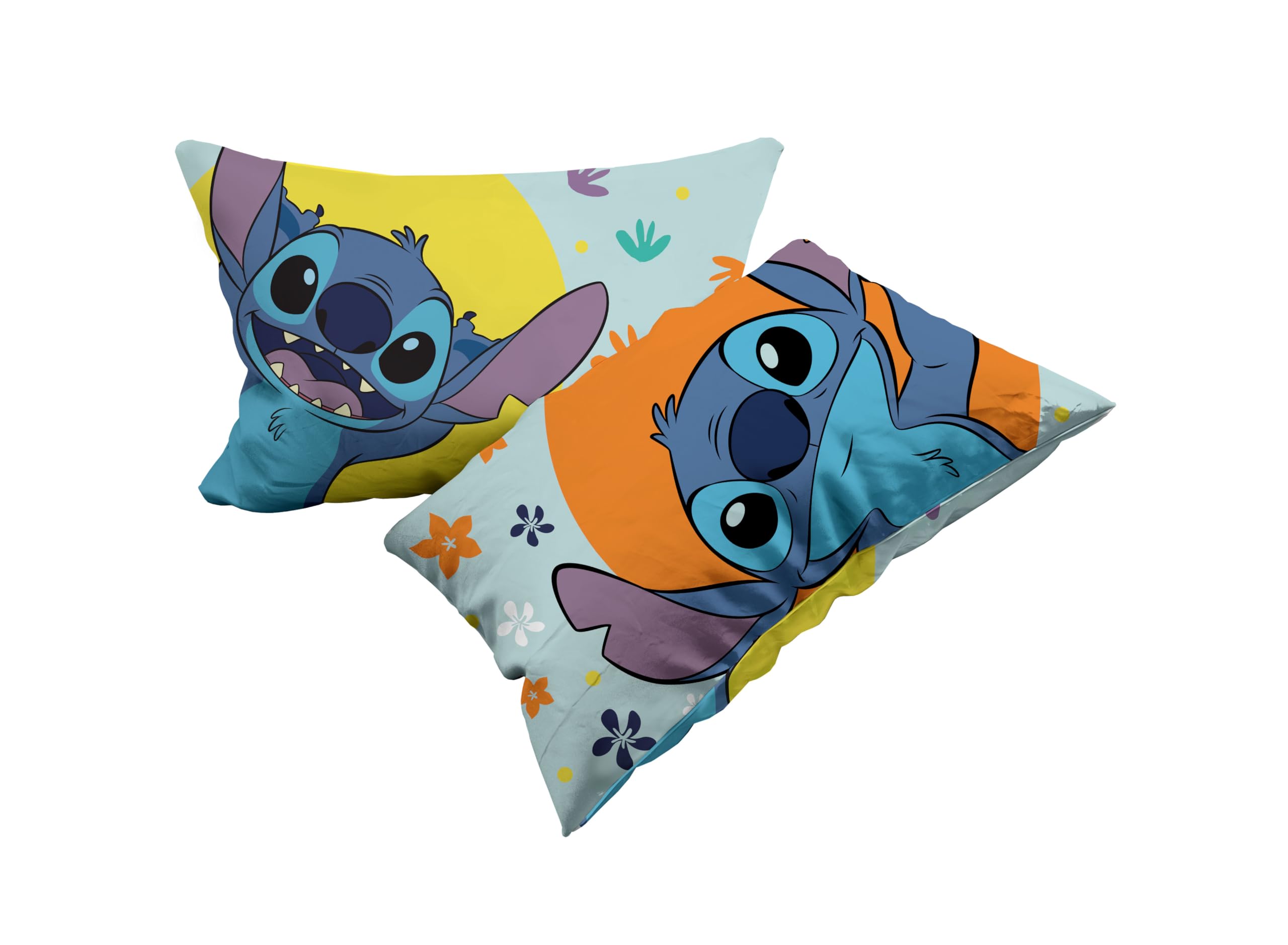 Stitch komplet pościeli Disneya Queen size, prześcieradło wierzchnie, prześcieradło wierzchnie, prześcieradło, poszewka na poduszkę, jasnoniebieski, Disney, 100% bawełna, oficjalny produkt