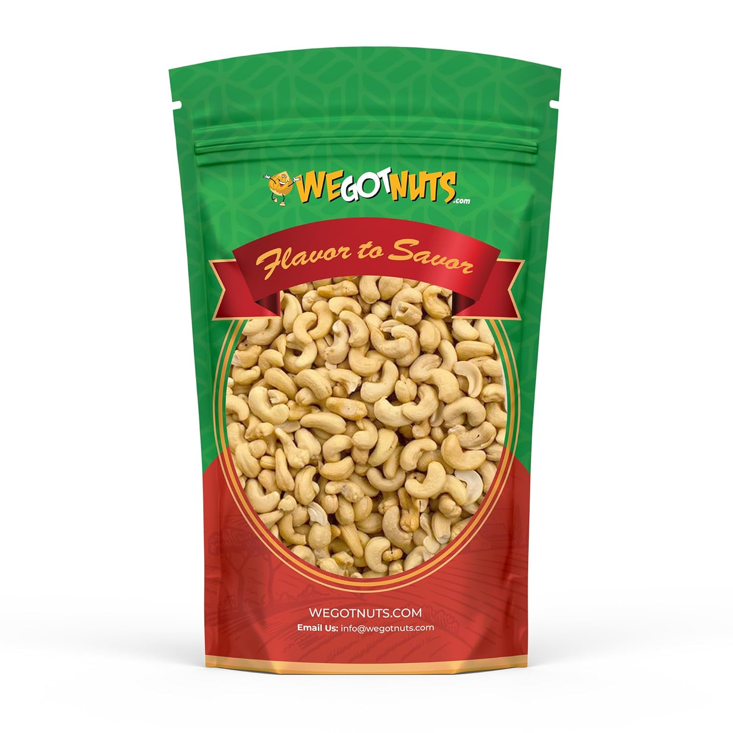 Raw Whole Unsalted Cashews – Premium Quality Kosher Raw Cashews By We Got Nuts – Oil-Free Natural, Healthy & Diet-Friendly Snack – Gourmet Savory Flavor – Air-Tight Resealable Bag Package – 4 lbs