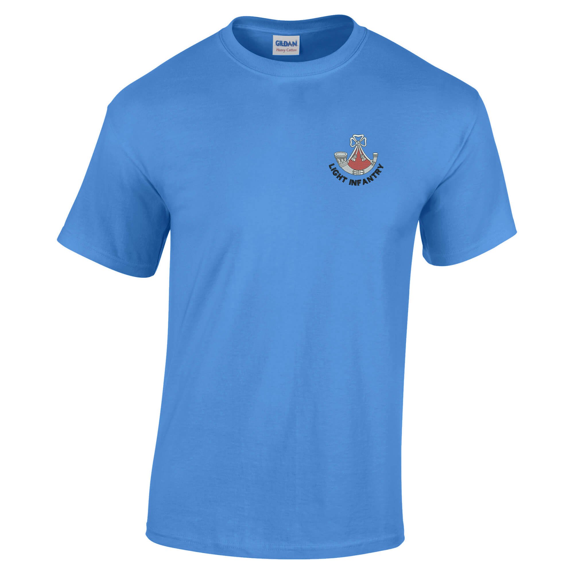 Pineapple Joe's Light Infantry Embroidered T-Shirt - Carolina Blue - Large