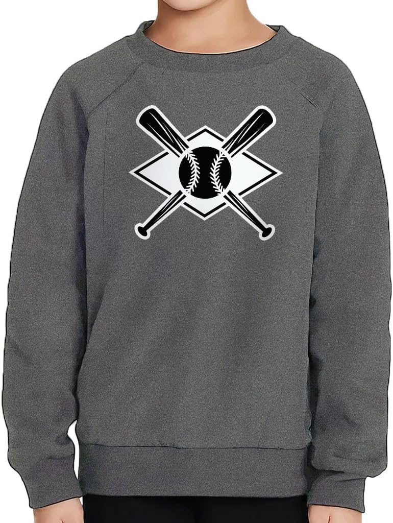 Cool Baseball Toddler Raglan Sweatshirt - Cute Boy Items - Baseball Design Gifts