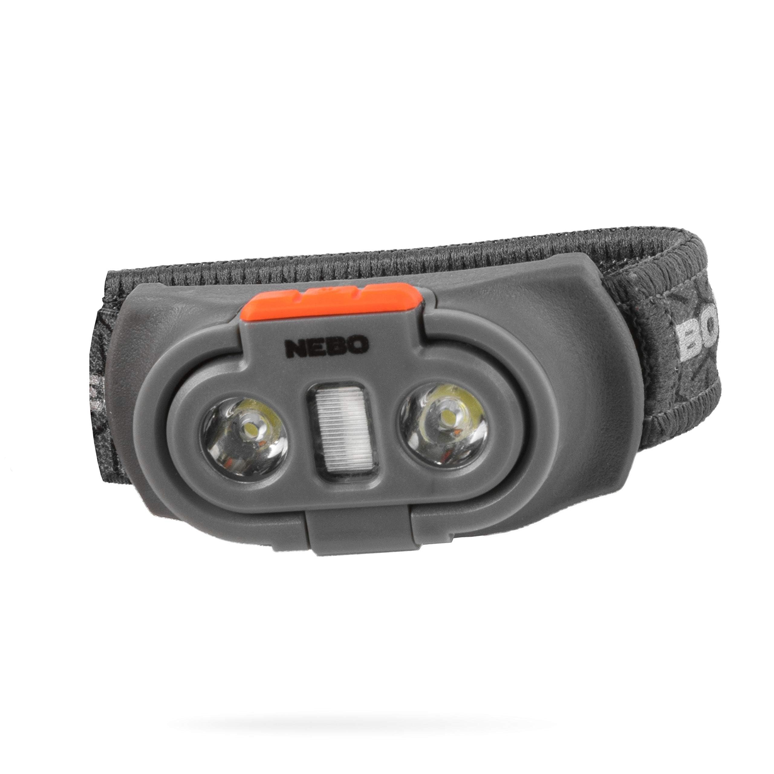 NEBO Einstein 750 Lumen Outdoor Compact Easy Tilt Camping Headlamp with Red Light and Turbo Modes, Includes 4 AAA Batteries and Adjustable Strap