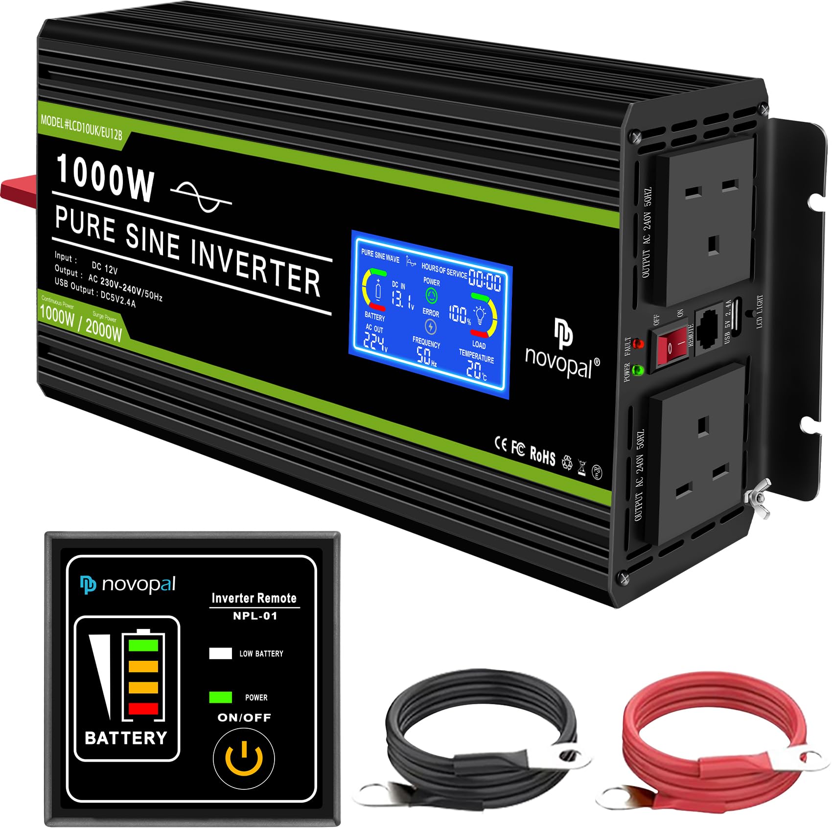 NOVOPAL 1000W 12V Inverter