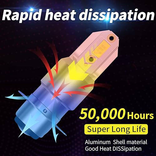 Miniatura 5 de H6 H6M - Bombilla para motocicleta ATV compatible con Honda Sportrax TRX250 TRX300 TRX400 TRX450 TRX700, 300% de brillo, 7000 lúmenes, 6000 K,