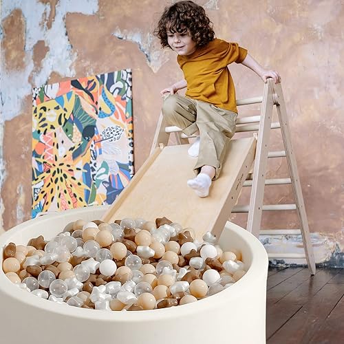 Miniatura 9 de Realhaha Pelotas blancas para niños pequeños, 100 bolas de plástico para principiantes, bolas de plástico para jugar en el pozo de pelotas, gran