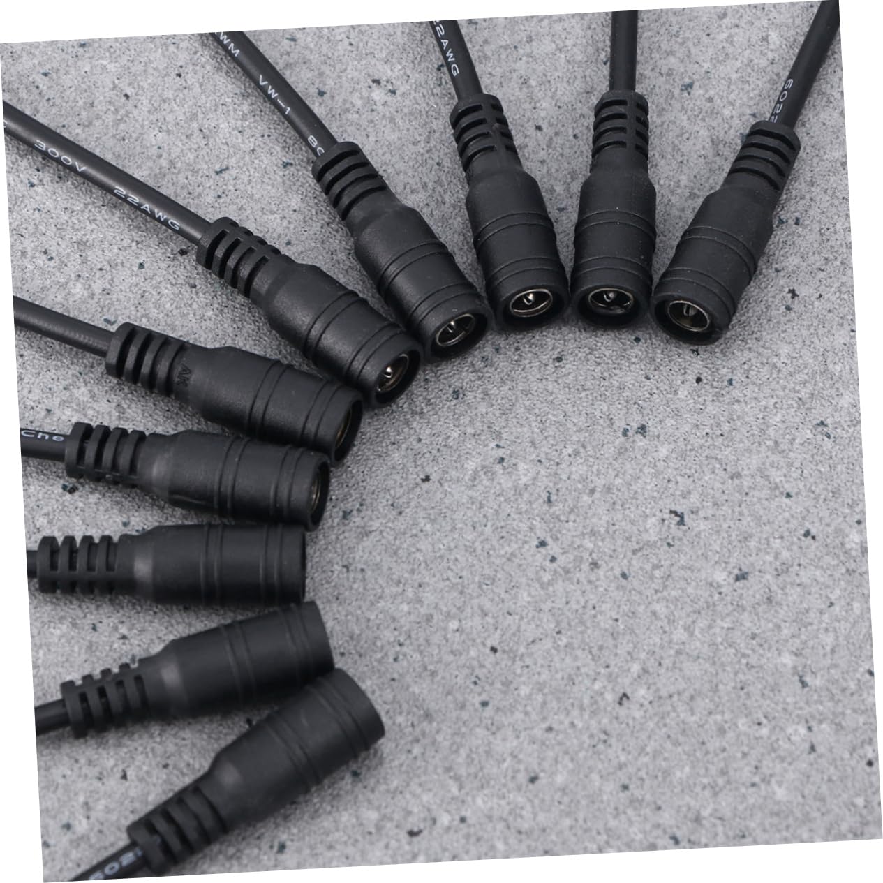 LIFKICH 2sets Female Pin Connector Power Connector Plug 12v CCTV Power Supply Adapter Jack 10pcs*2