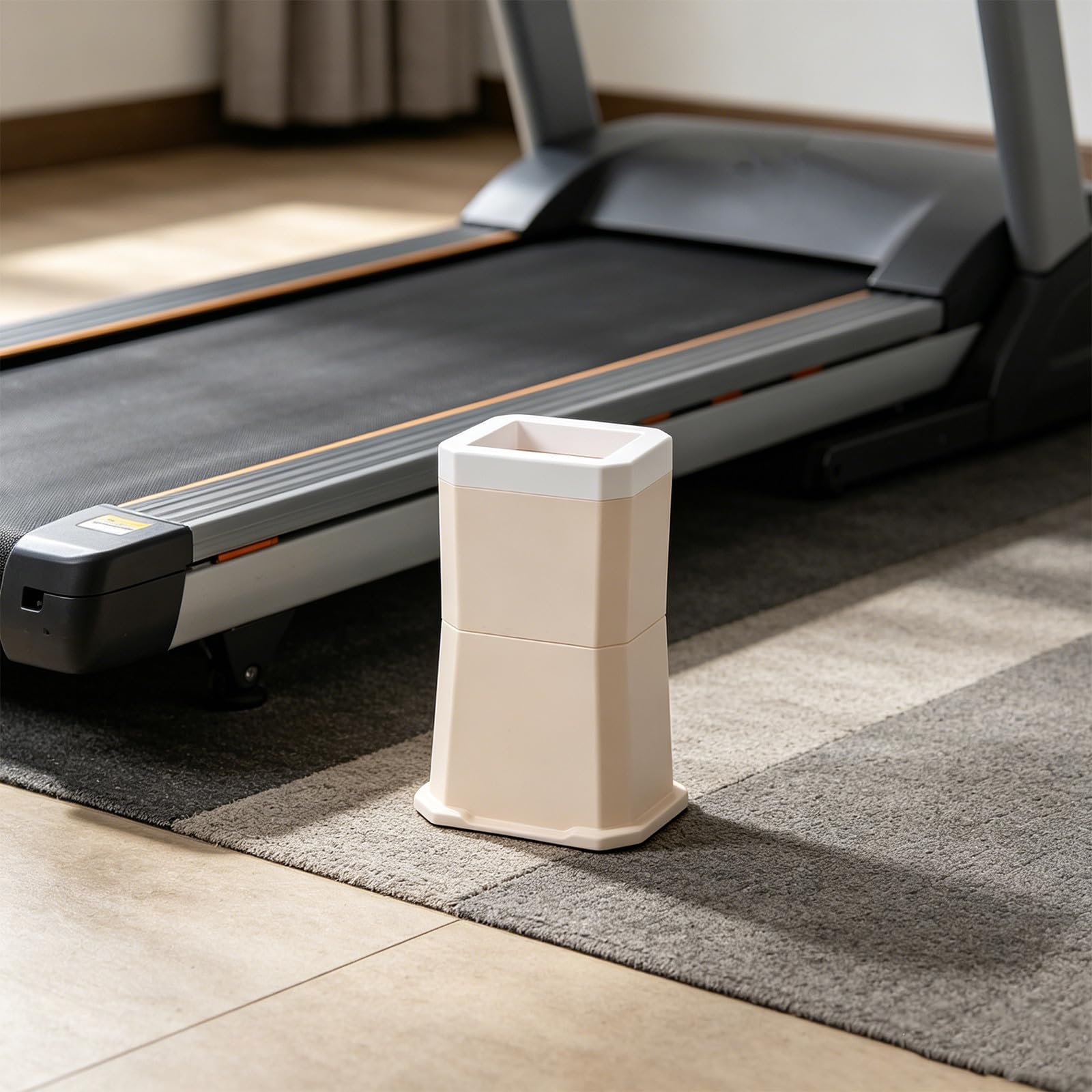 Housoutil 2 Piezas Bloques Elevadores Apilables de Plástico Beige