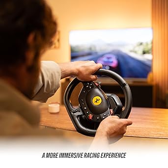 Thrustmaster T98 Ferrari 296 GTB Racing Wheel and Pedal Set (compatible with PS5, PS4 & PC)