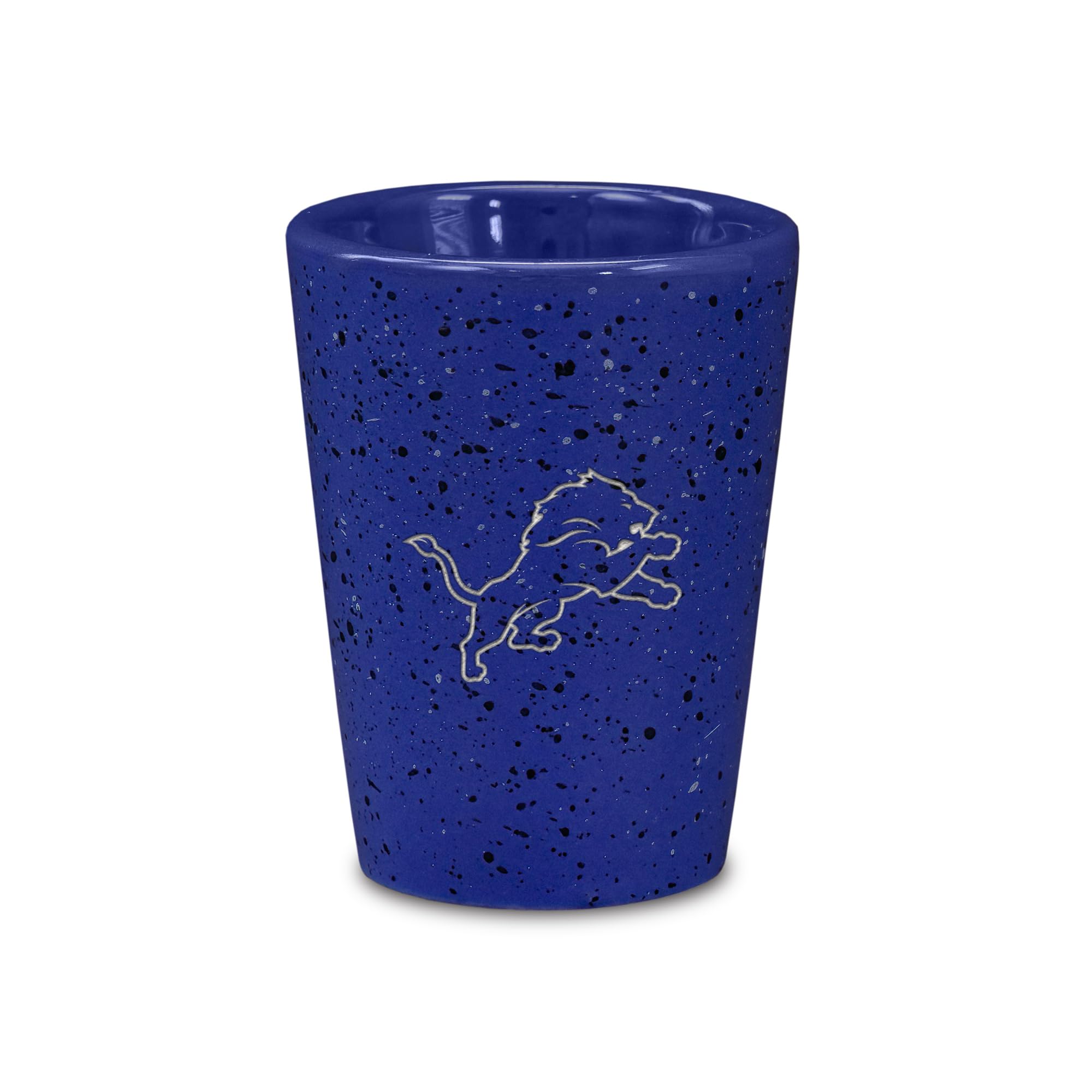 Verre à shot Detroit Lions en céramique de qualité supérieure gravée