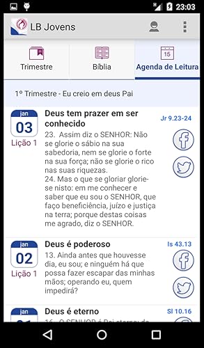 Lições Bíblicas Jovens - Mestre