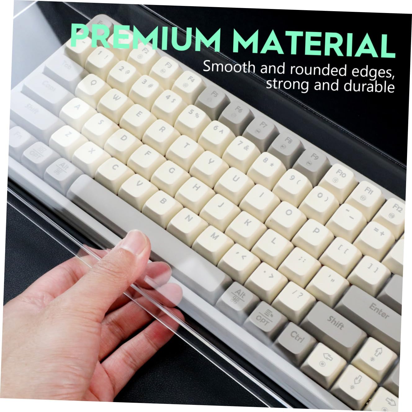 Funda Protectora para Teclado de Acrílico Transparente, Antipolvo