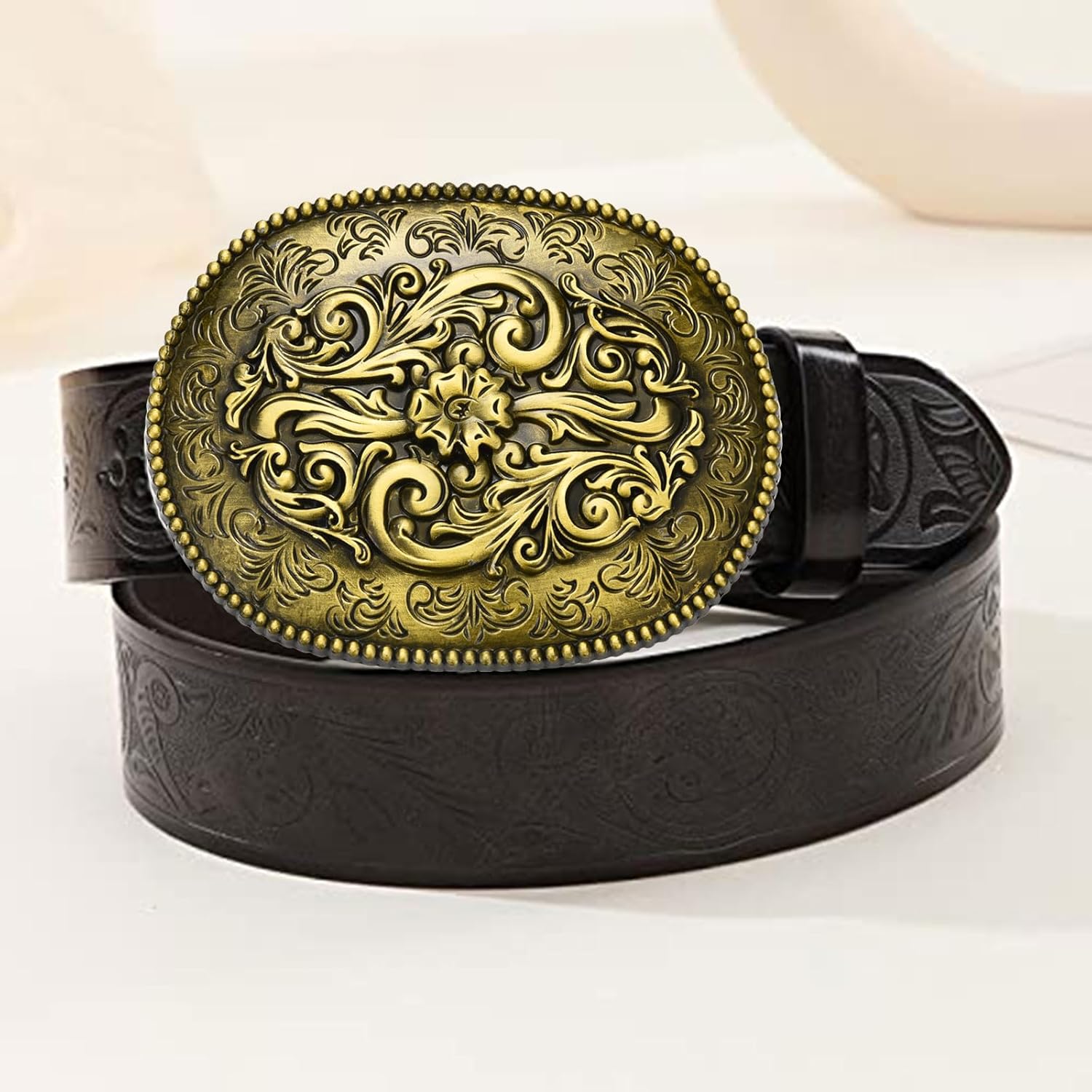 Western Floral Belt Buckle for Women│Texas Cowgirl Christmas Halloween Rodeo Men Belt Buckles Gifts - Image 7