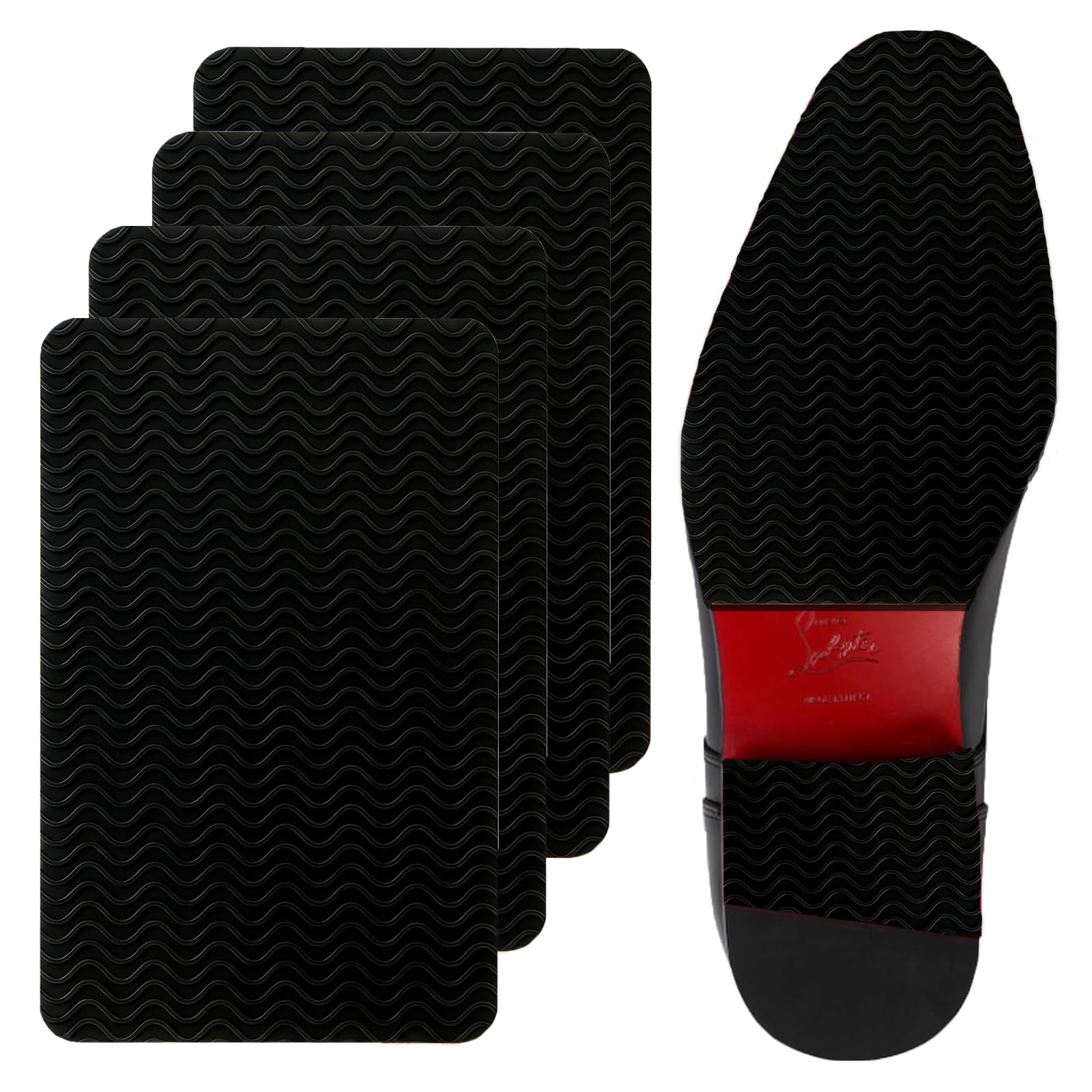 Sole Protector for High Heels, Shoes Grips on Bottom of Shoes,Shoe Bottom Protectors Anti Slip Grips Self Adhesive Silicone Non Slip Shoe Pads