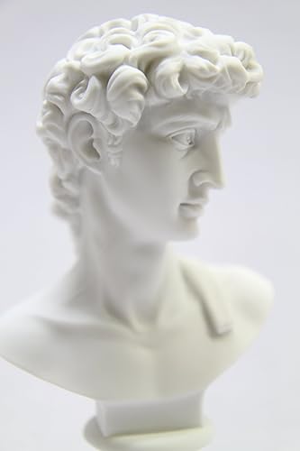 Miniatura 6 de Vittoria Collection Figura de escultura de estatua de David Michelangelo de 6 12 pulgadas, figura de arte fino Art Deco clásico hecho en Italia