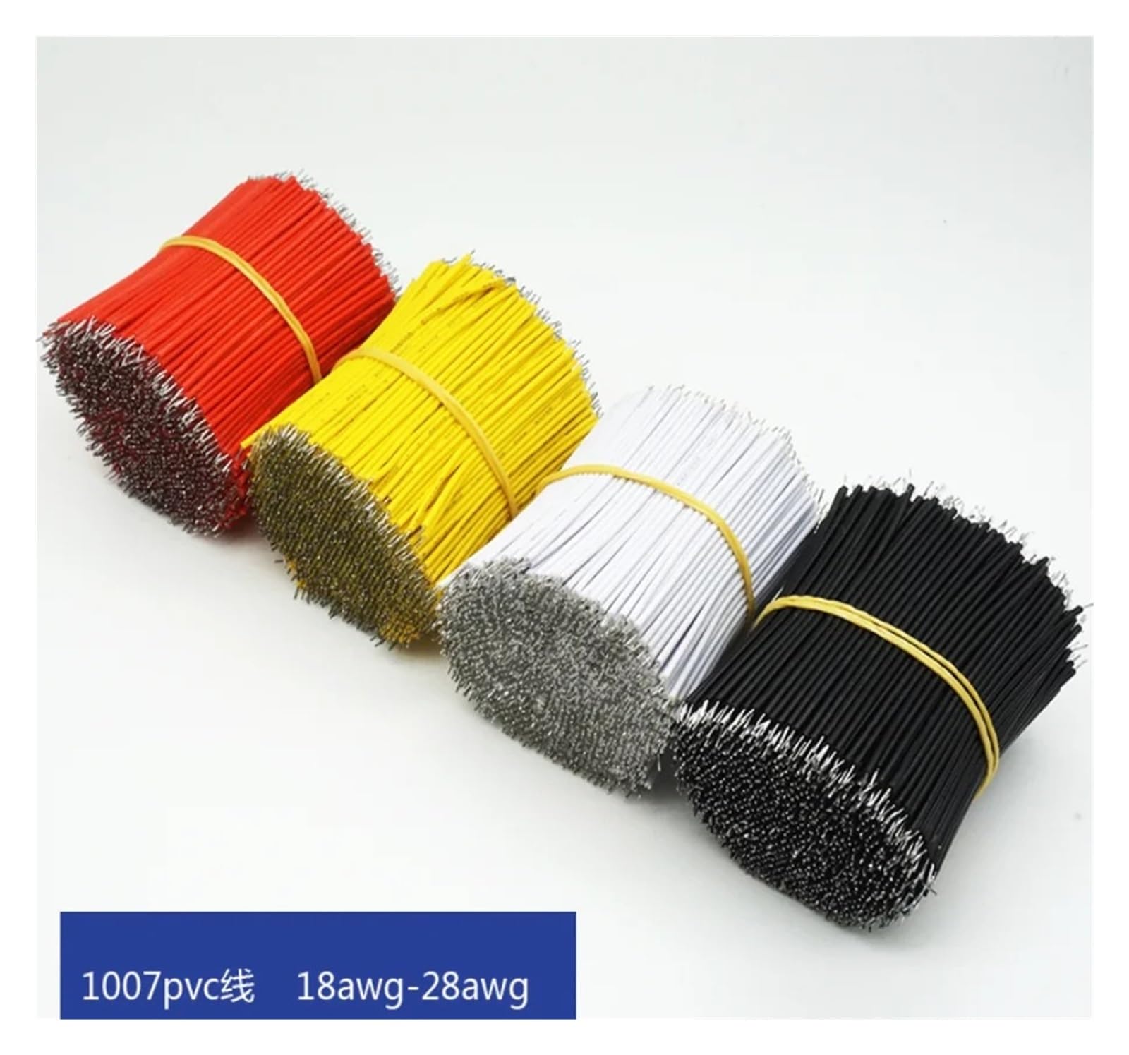 cables de puente, Paquete de 100 cables de puente for PCB de cobre estañado 26 AWG, multicolor cm(Noir,15cm)