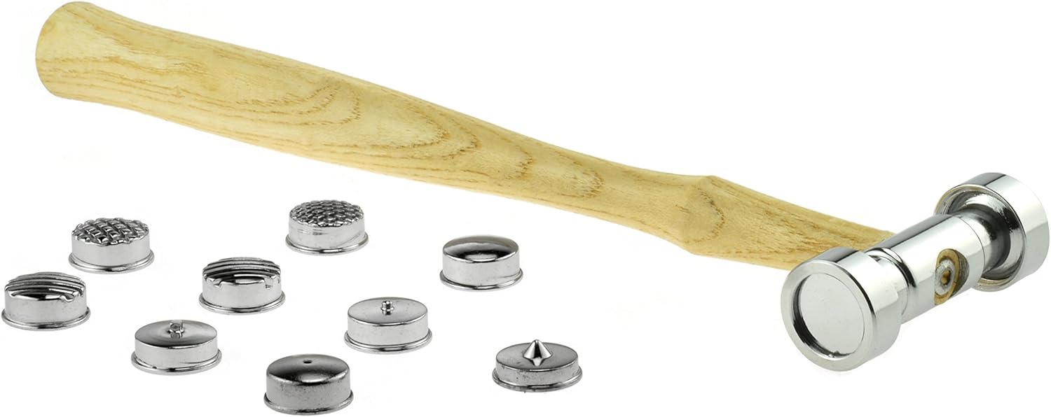 SE Texturing Hammer - Interchangeable Tips - Dual Head - 9 Different Tips - 837-9TM
