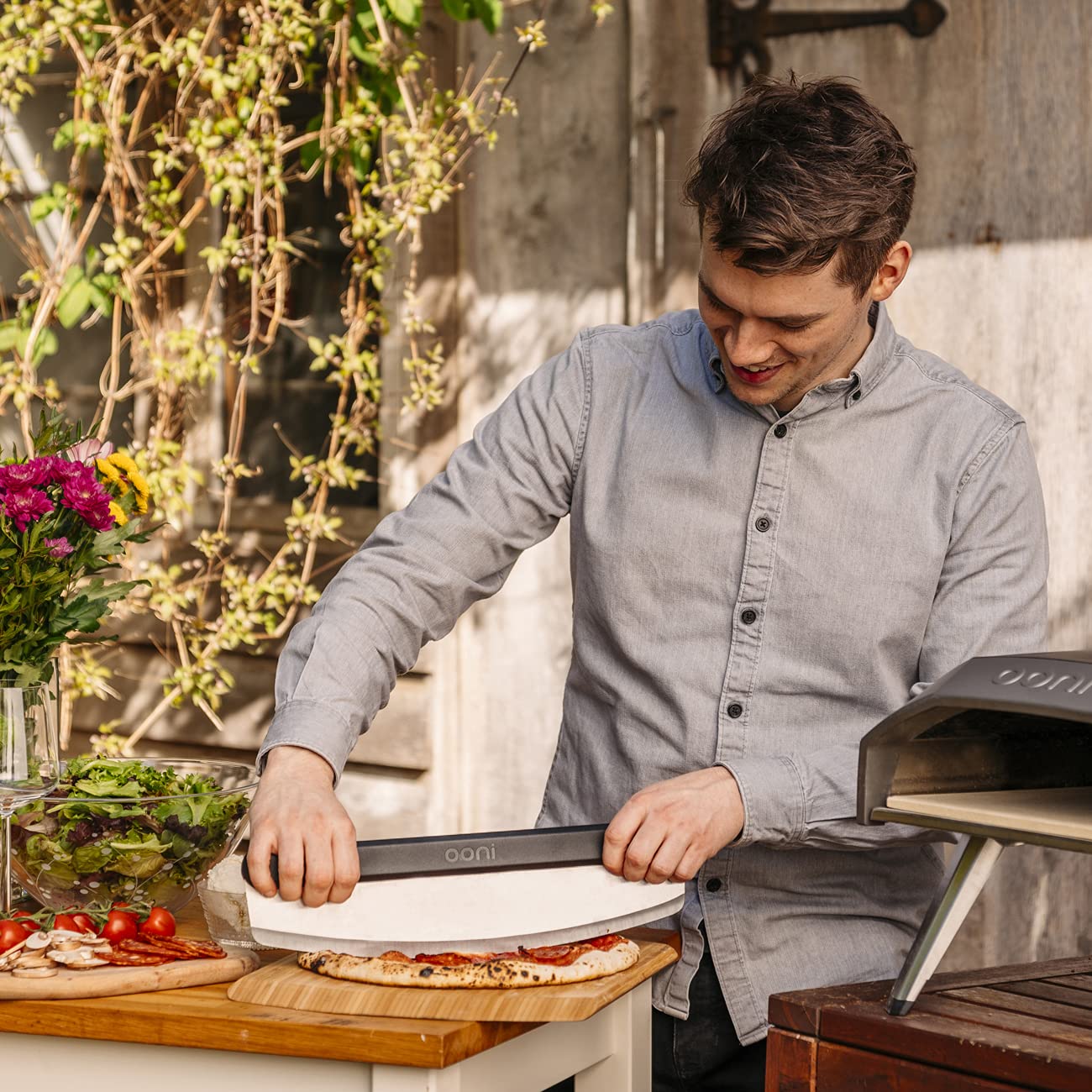 Ooni Pizza Cutter Rocker Blade, Stainless Steel Pizza Slicer, Ooni