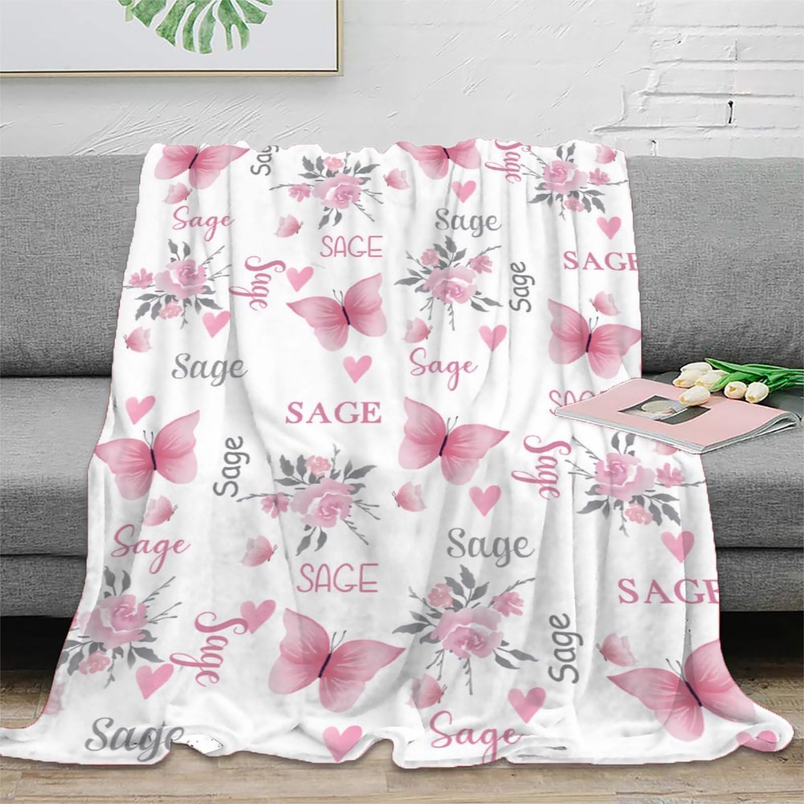 Couverture anti-bouloche rose 150x200cm pour éliminer l'électricité statique au lit