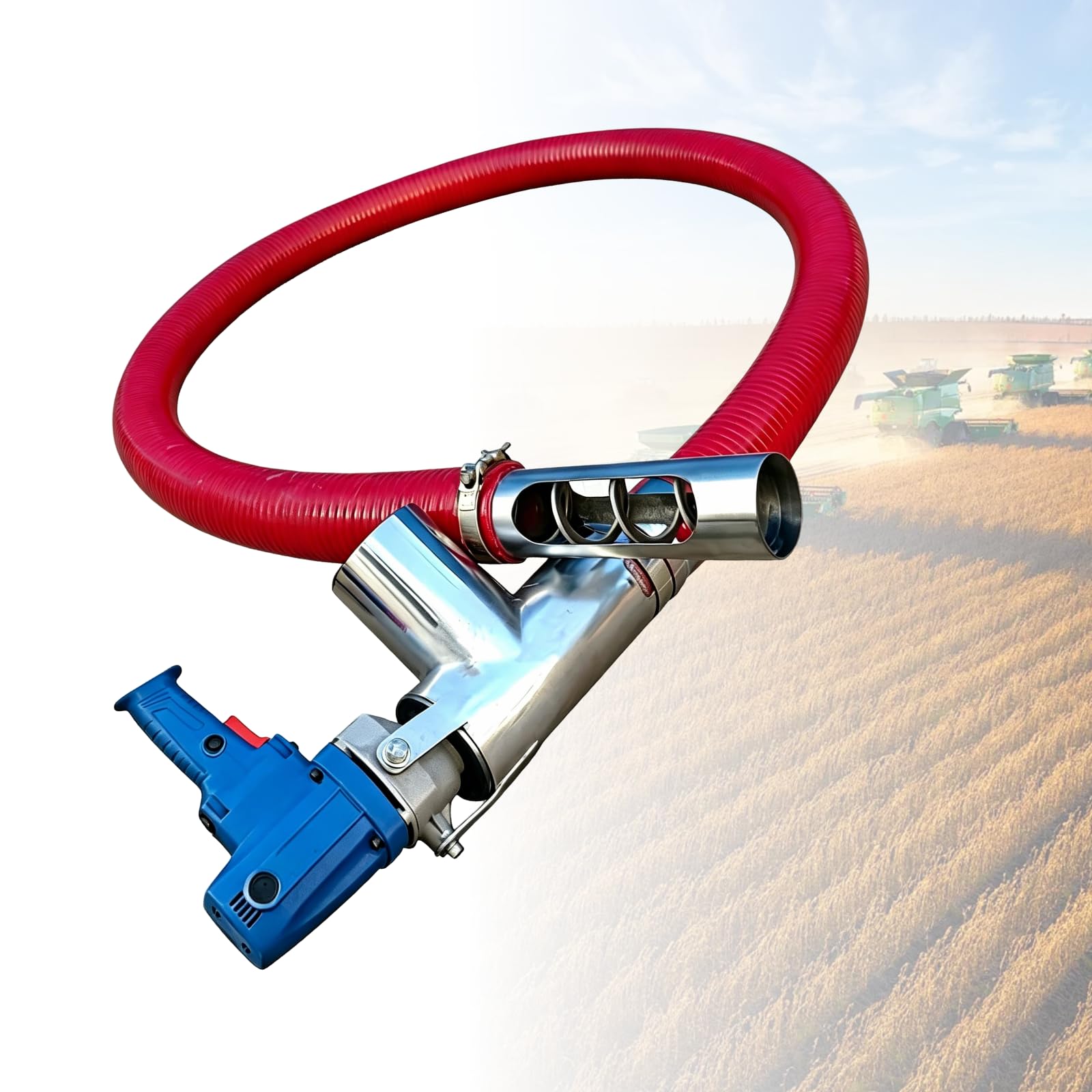 ZHENYUWANG Grain suction machine, 220V/50Hz electric screw conveyor